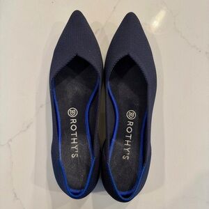 Rothy's Women's Dark Blue Pointed Flats - 11 Wide